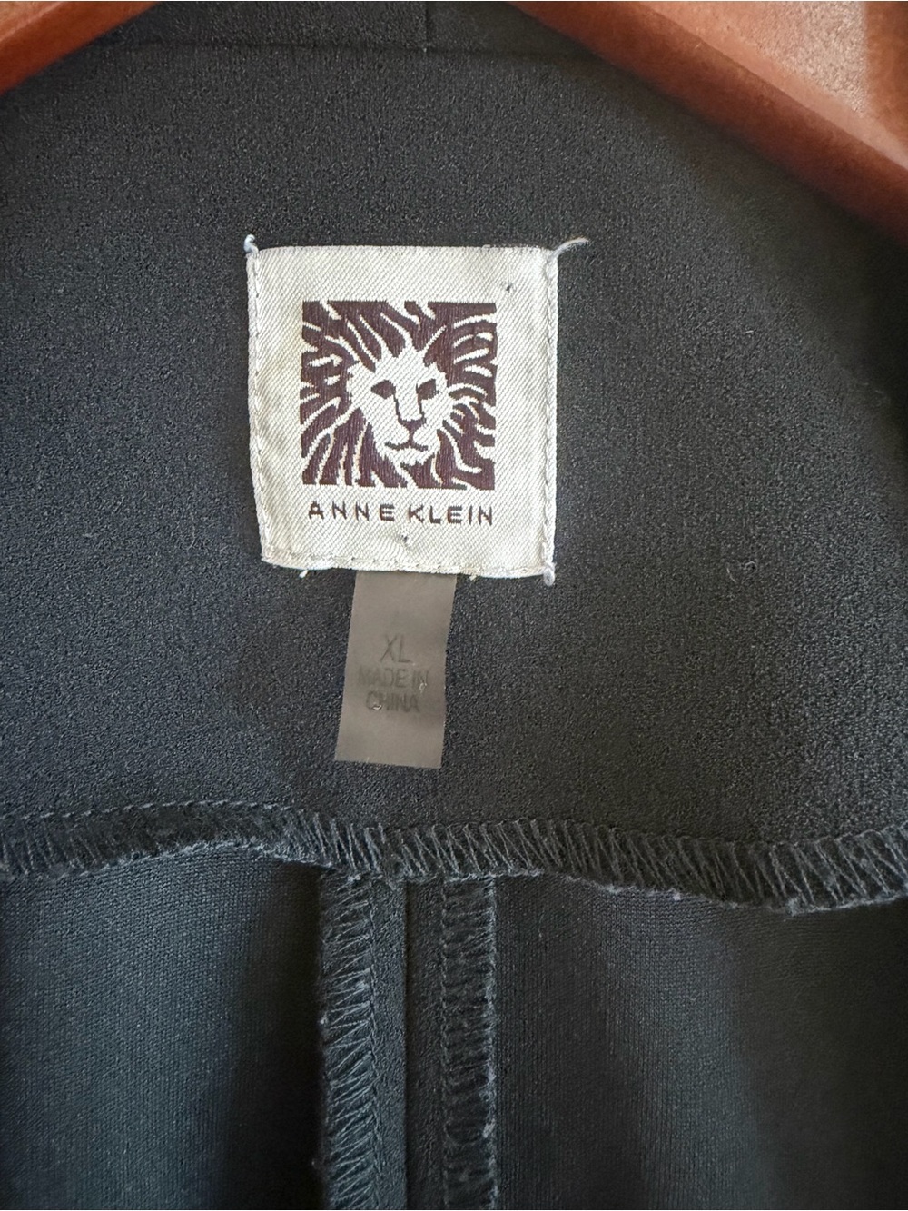 Anne Klein Black Open-Front Blazer Jacket xL - Picture 2 of 9